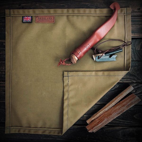 Waxed Canvas Ground Mat Oilskin Outdoor Work Pad - Image 2