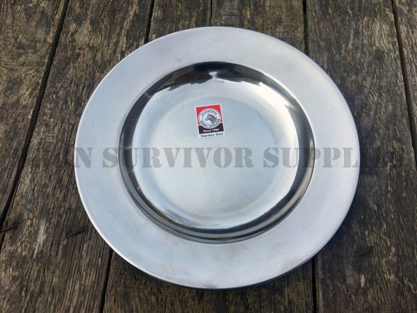 Stainless Steel 8" Plate - Deep Dish Bowl