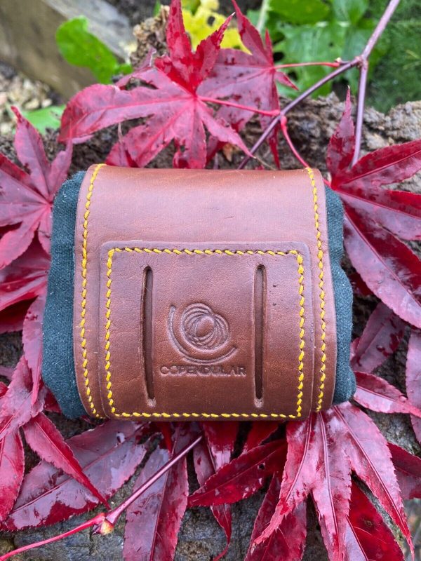 Leather and canvas foraging bag (hand made) - Image 2