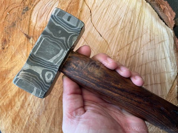 Handmade Damascus Steel Hammer - Image 2