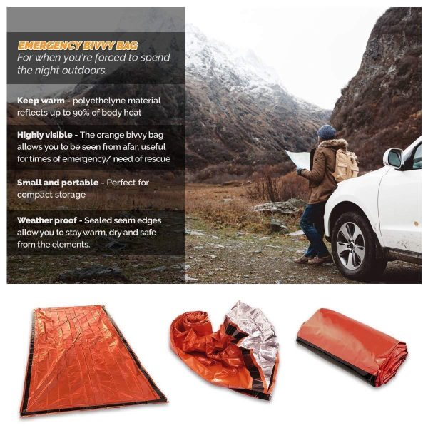 2 Pack Emergency Survival Bivvy Bag - Image 3