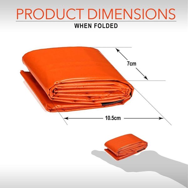 2 Pack Emergency Survival Bivvy Bag - Image 5