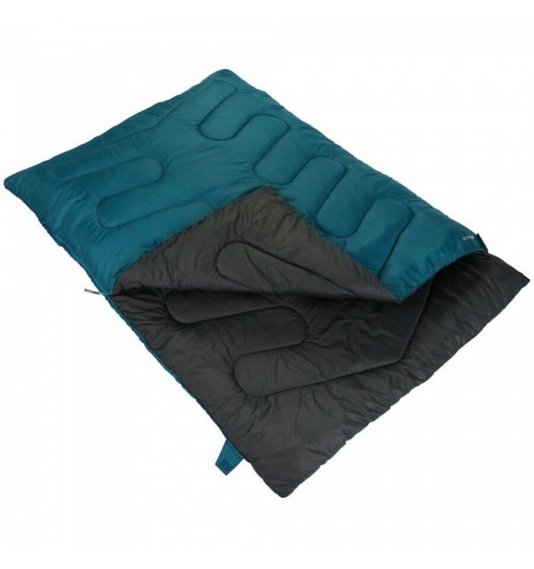 Vango Ember Double Sleeping Bag with Head Rest - Bondi Blue