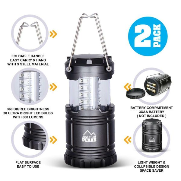 2 Pack LED Portable Lantern - Image 5