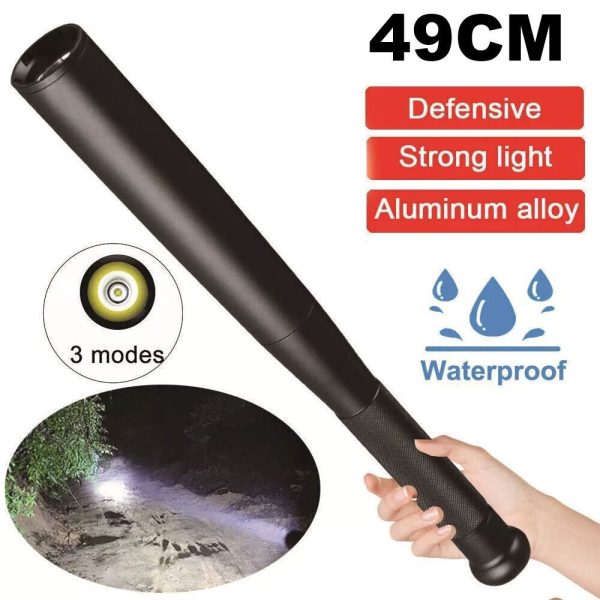 3-Mode LED Flashlight - Baseball Bat - Image 4