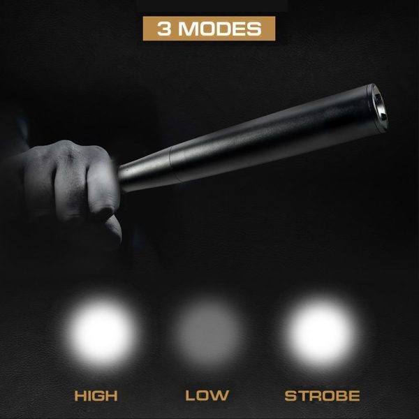 3-Mode LED Flashlight - Baseball Bat - Image 10